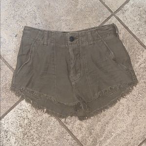 Free people Tan Shorts